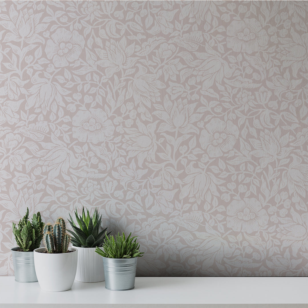 Morris - Dusty Rose <br> Wallpaper