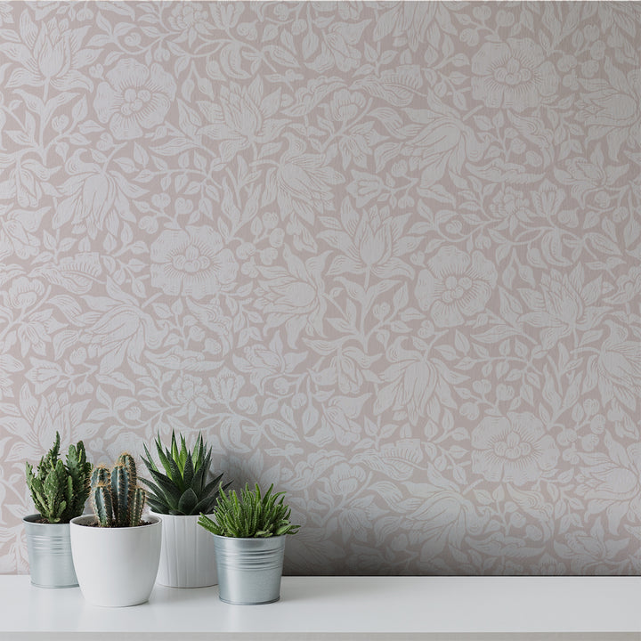 Morris - Dusty Rose <br> Wallpaper