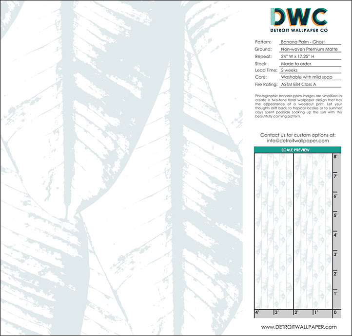 Banana Palm - Ghost <br> Wallpaper