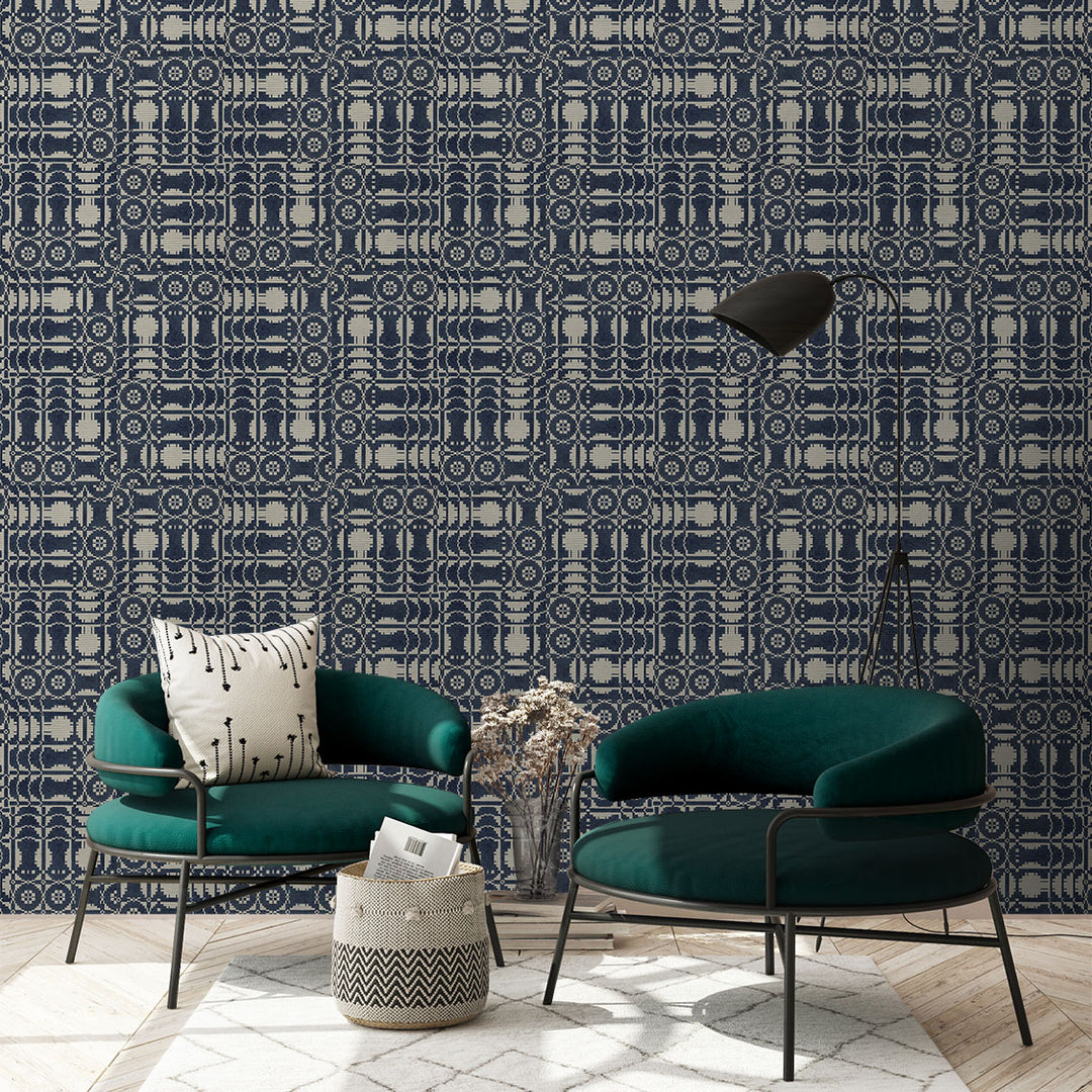 Chaology - Disrupt Grasscloth Wallpaper