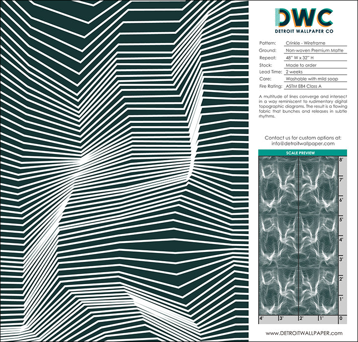 Crinkle - Wireframe <br> Wallpaper