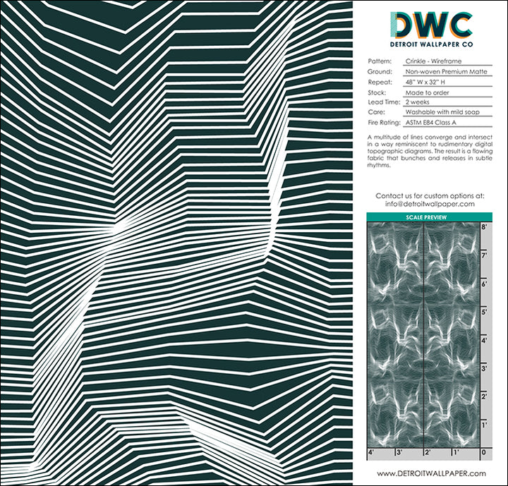 Crinkle - Wireframe <br> Wallpaper