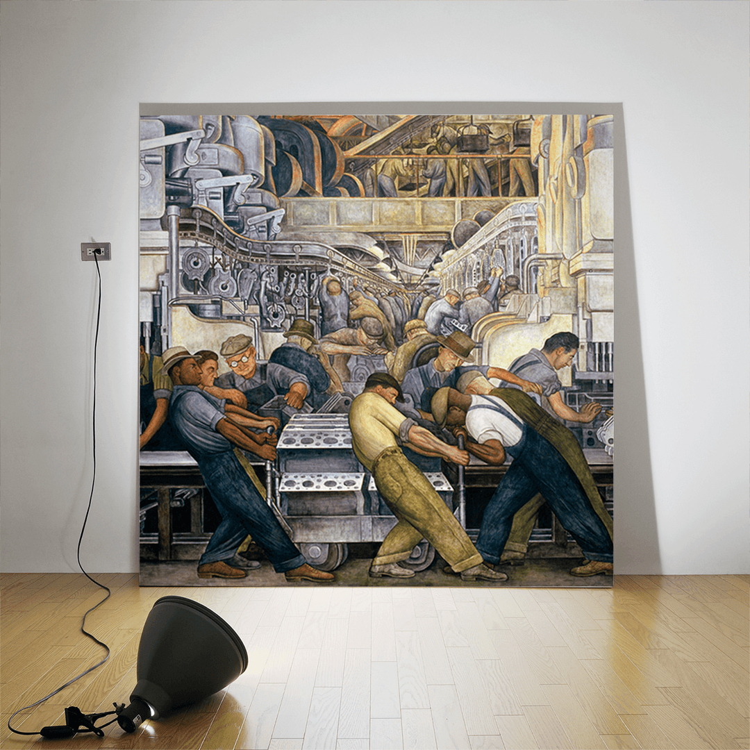 Detroit Industry, North Wall, 1933 <br> Detroit Institute of Arts - The Detroit Wallpaper Co.