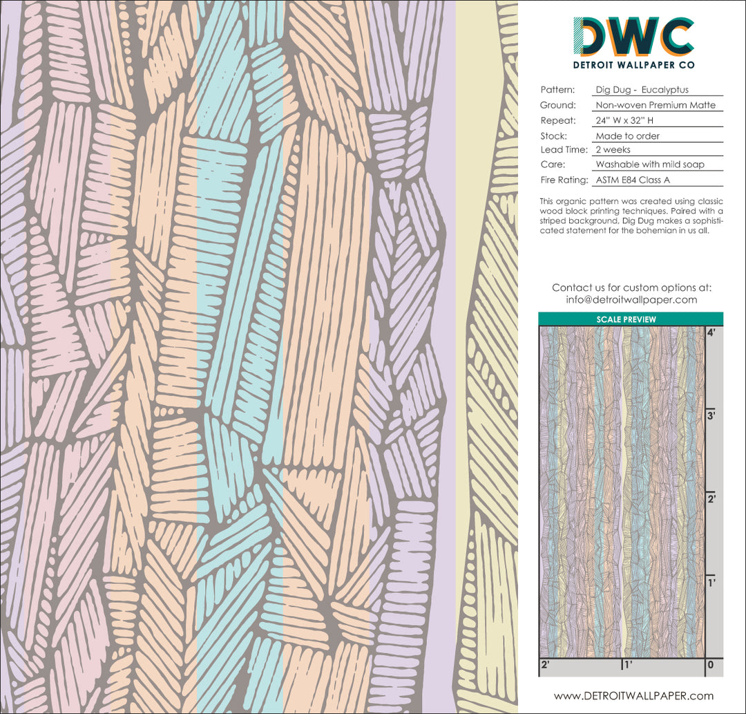 Dig Dug - Eucalyptus <br> Wallpaper