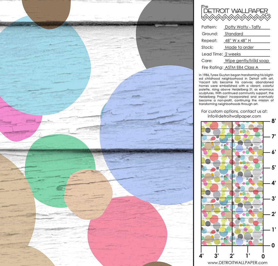 Dotty Wotty - Taffy <br> Heidelberg Project - The Detroit Wallpaper Co.