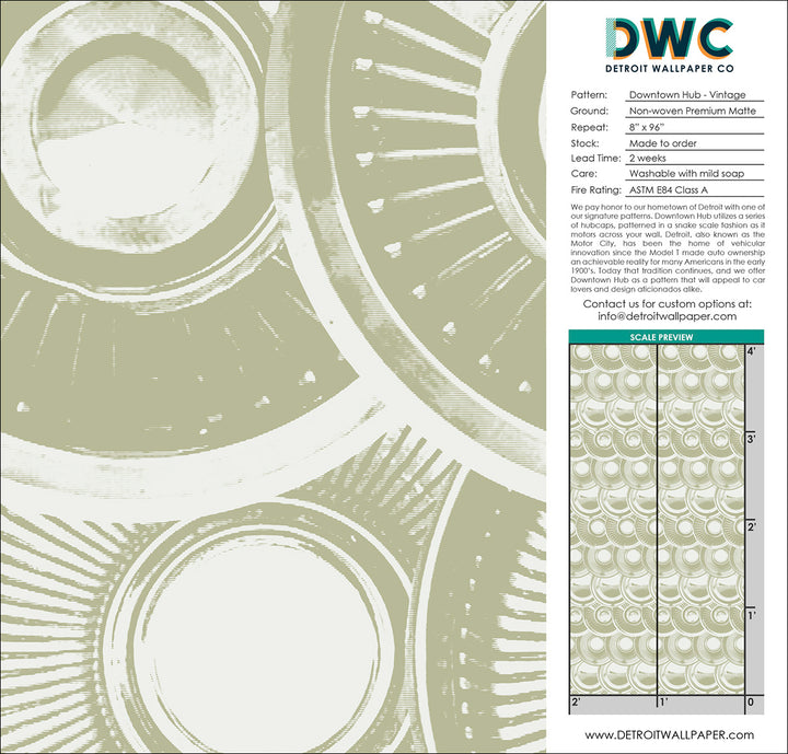 Downtown Hub - Vintage <br> Wallpaper