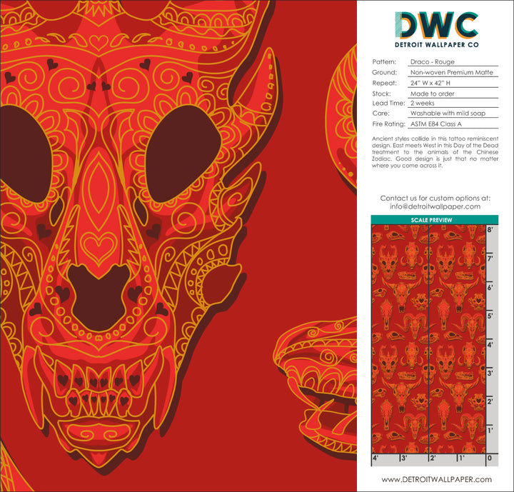 Draco - Rouge <br> Wallpaper