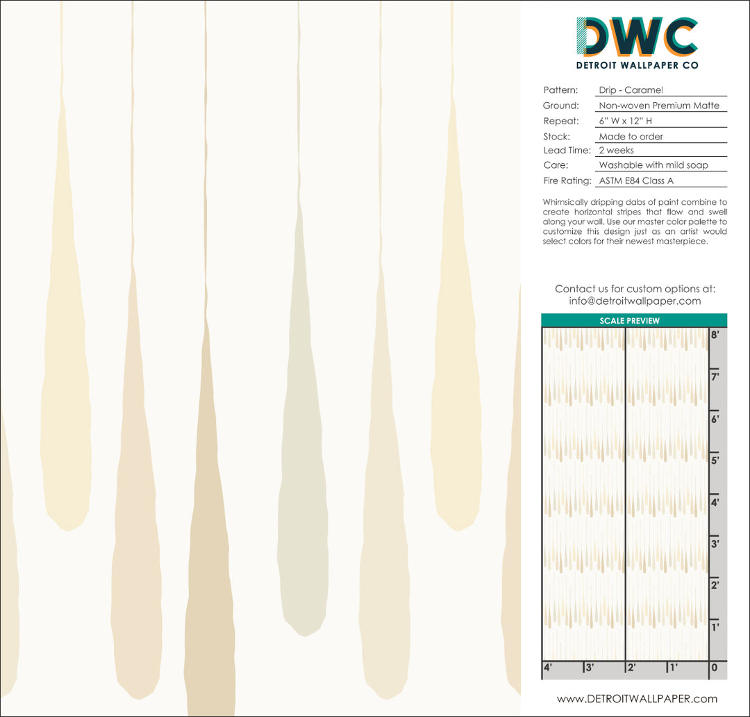 Drip - Caramel <br> Wallpaper