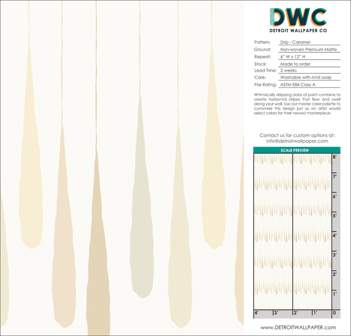 Drip - Caramel <br> Wallpaper