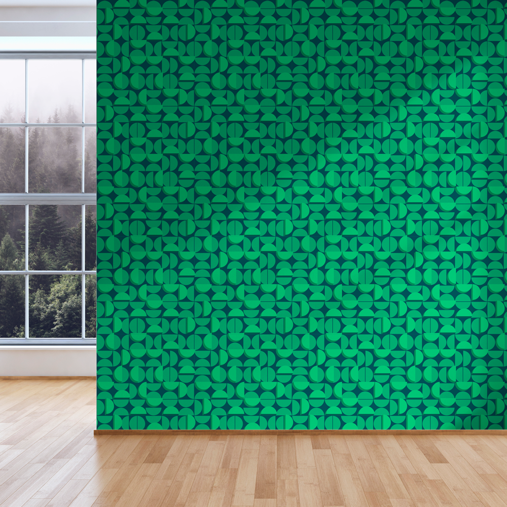 Half Moon - Waning - Trendy Custom Wallpaper | Contemporary Wallpaper Designs | The Detroit Wallpaper Co.