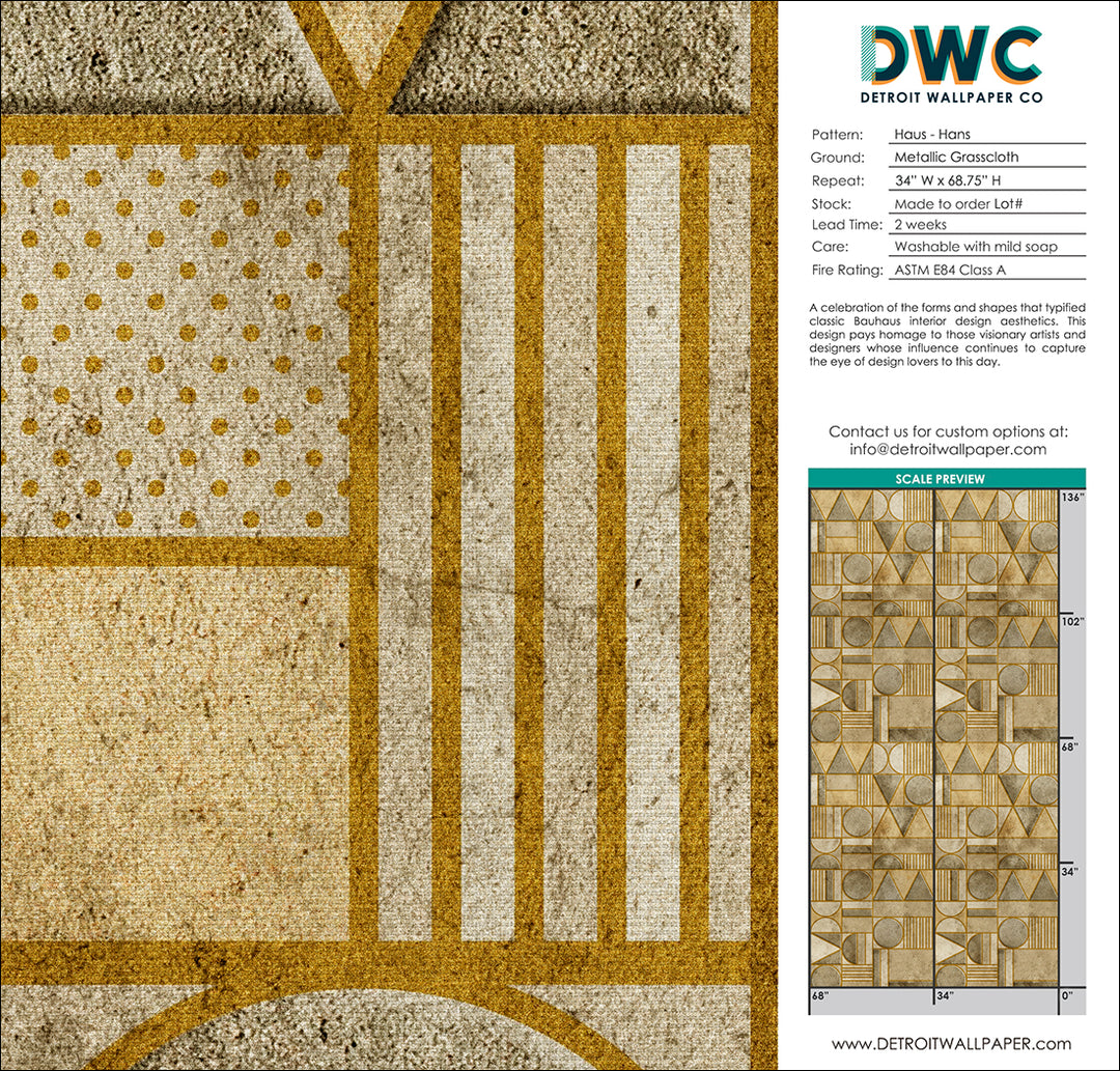 Haus - Hans Grasscloth Wallpaper