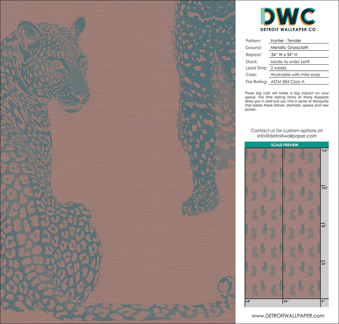Hunter - Tender Grasscloth Wallpaper