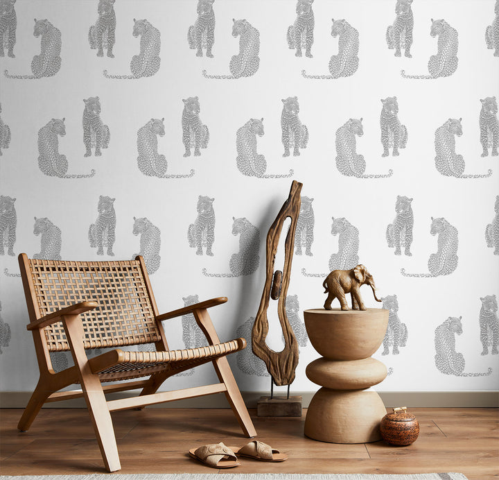 Hunter - Mist Grasscloth Wallpaper
