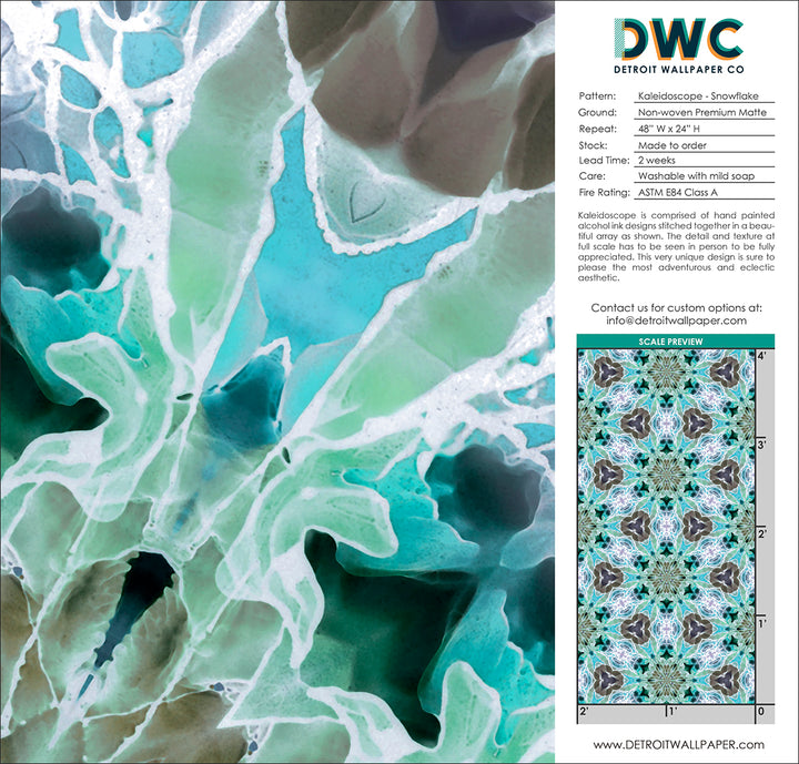 Kaleidoscope - Snowflake <br> Wallpaper