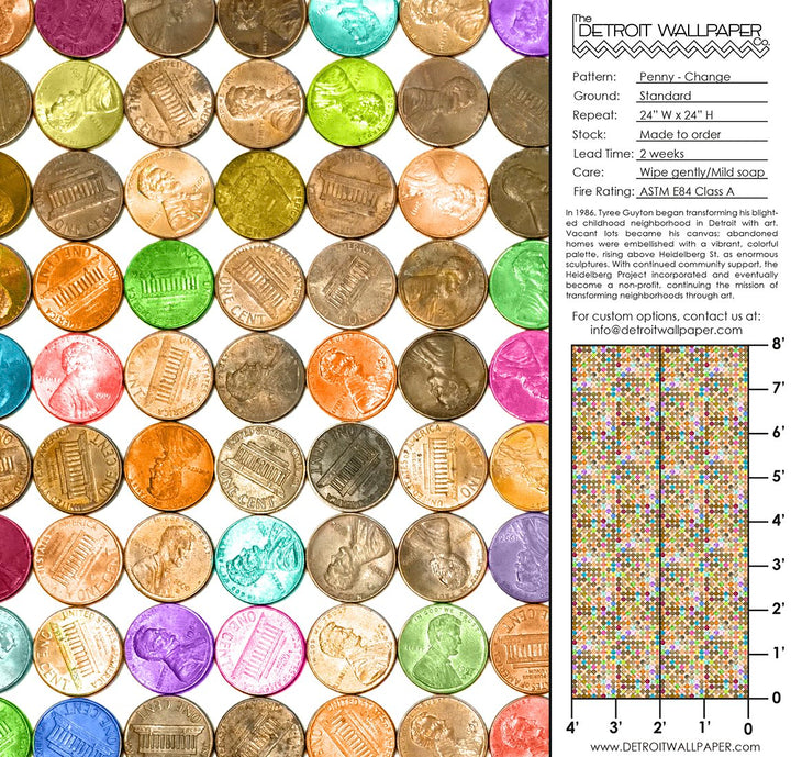Penny - Change <br> Heidelberg Project - The Detroit Wallpaper Co.