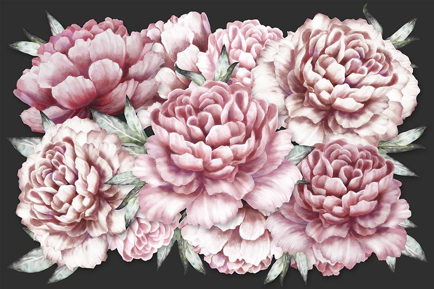 Peonies Mural - Trendy Custom Wallpaper | Contemporary Wallpaper Designs | The Detroit Wallpaper Co.