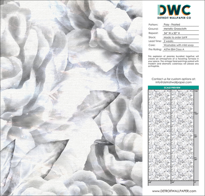 Posy - Frosted <br> Grasscloth