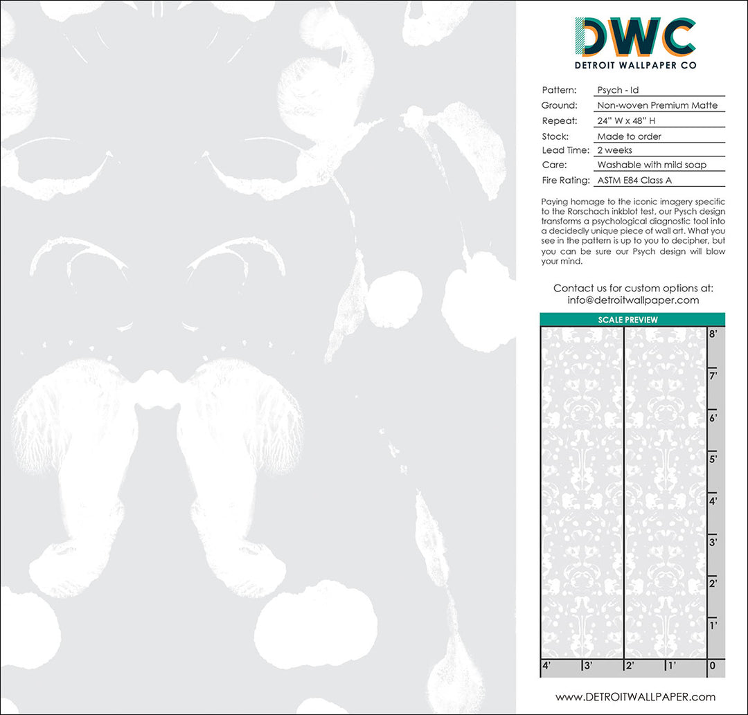 Psych - Id - The Detroit Wallpaper Co.