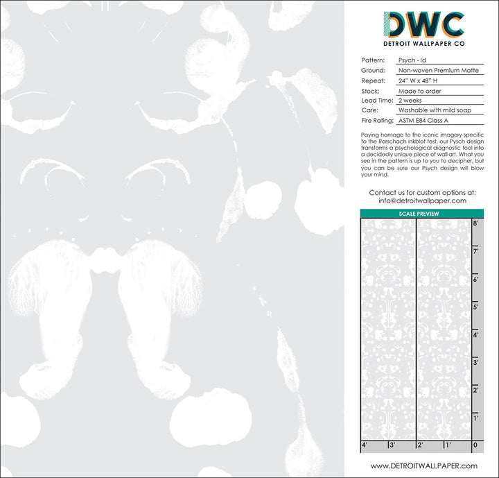 Psych - Id - The Detroit Wallpaper Co.