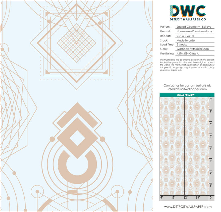 Sacred Geometry - Believe <br> Wallpaper