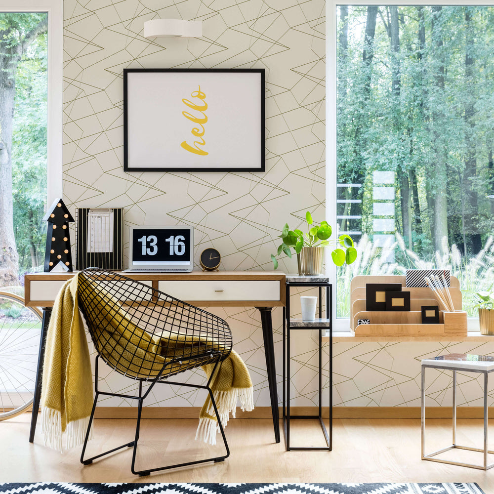 Spatial - Bronze - The Detroit Wallpaper Co.