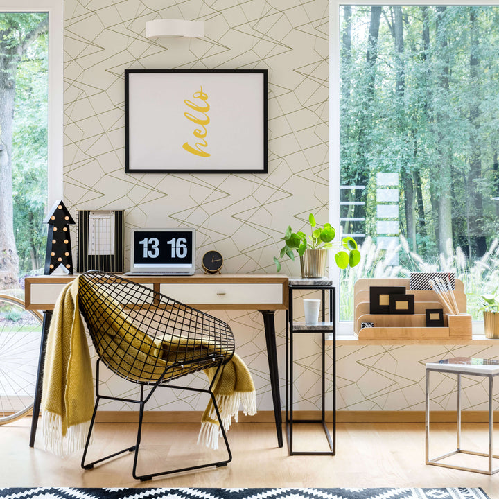 Spatial - Bronze - The Detroit Wallpaper Co.