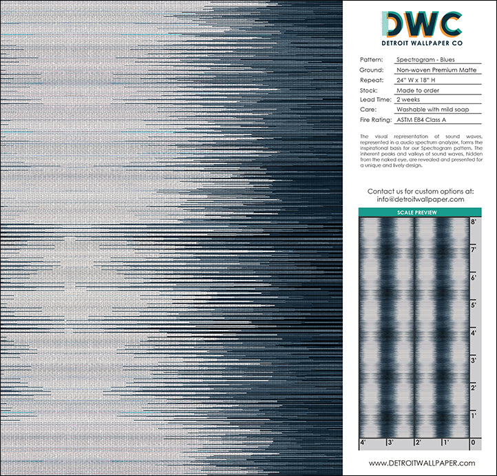Spectrogram - Blues <br> Wallpaper