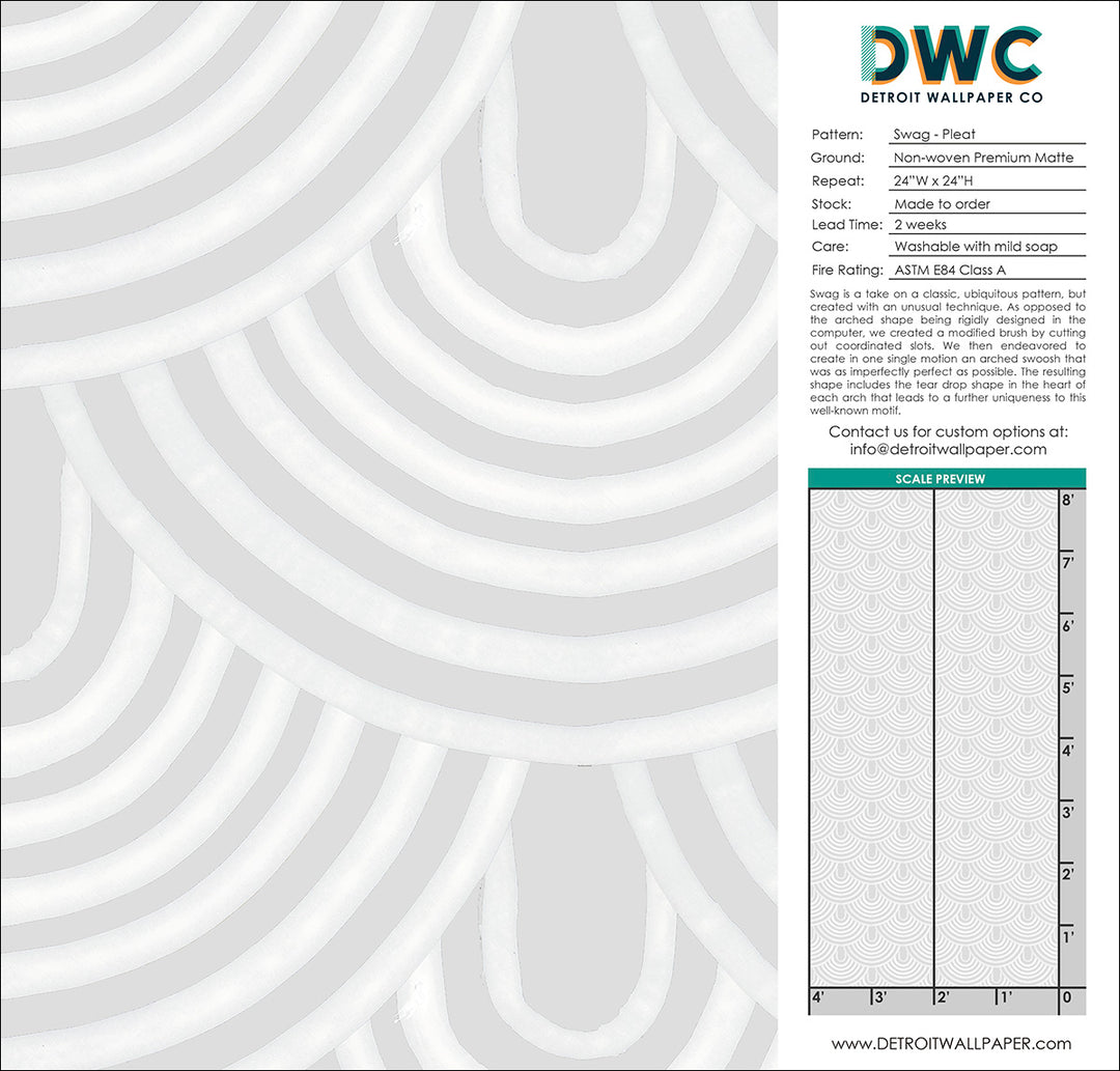 Swag - Pleat <br> Wallpaper