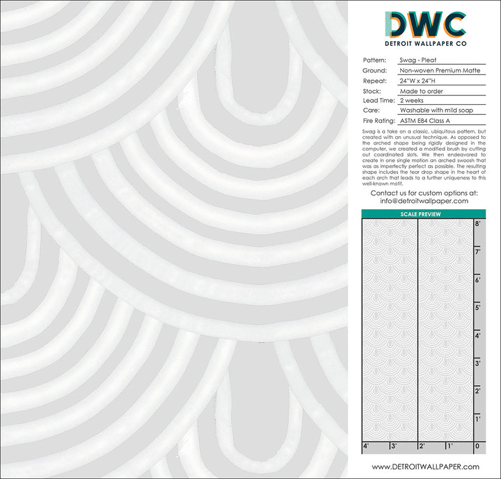 Swag - Pleat <br> Wallpaper