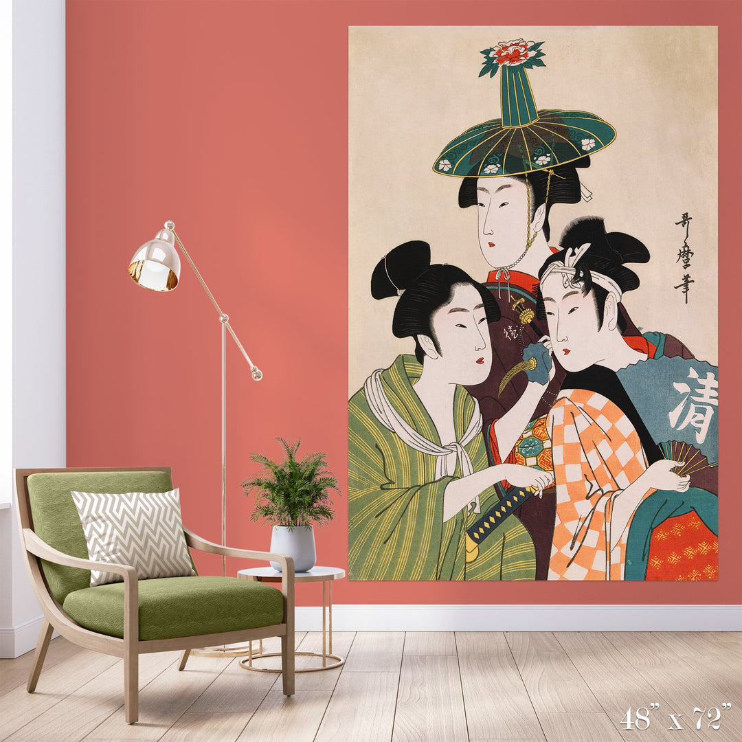 Trio Colossal Art Print - Trendy Custom Wallpaper | Contemporary Wallpaper Designs | The Detroit Wallpaper Co.