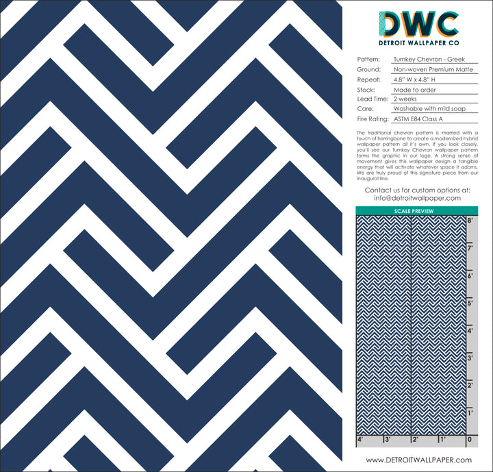 Turnkey Chevron - Greek <br> Wallpaper