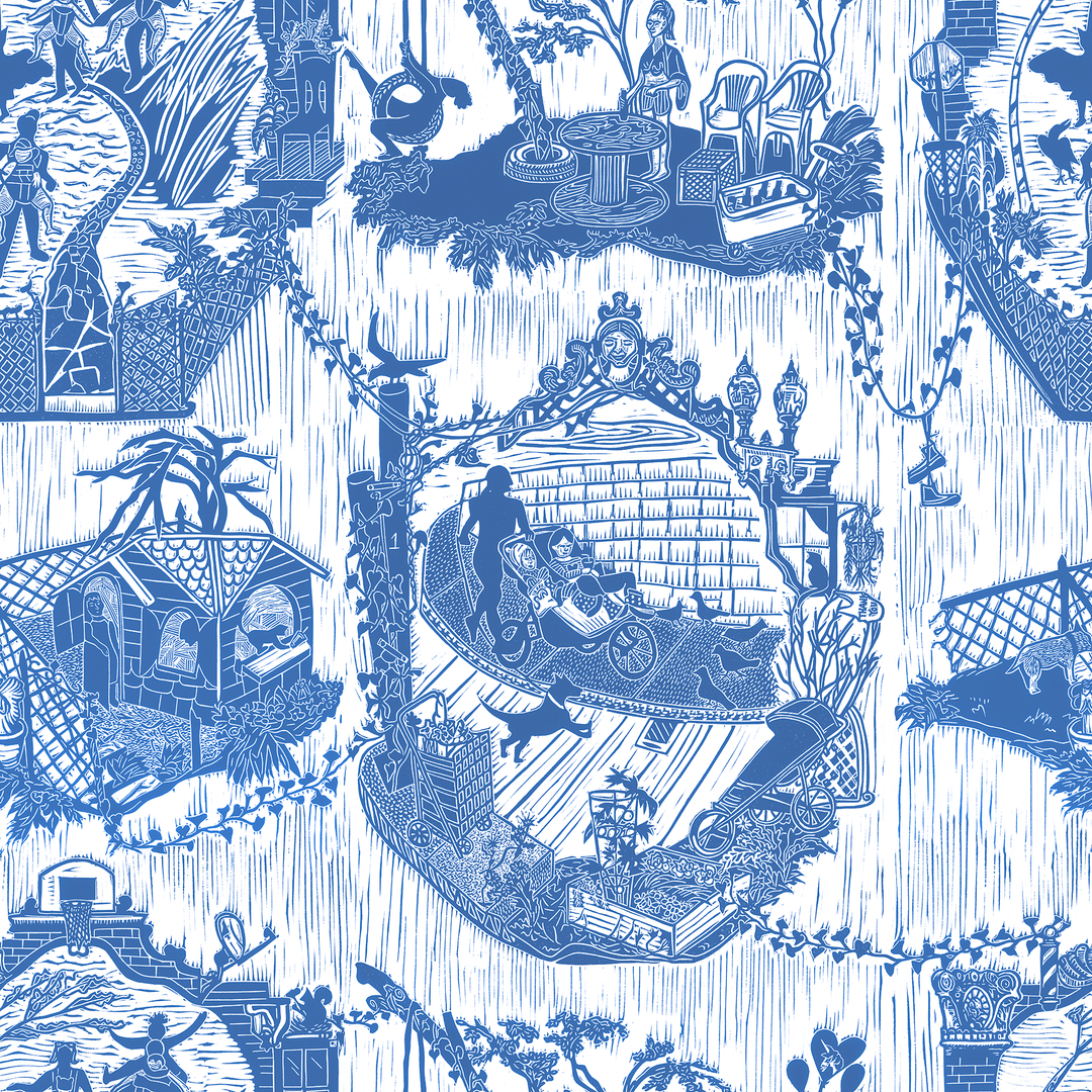 Urban Toile - Delft <br> Wallpaper