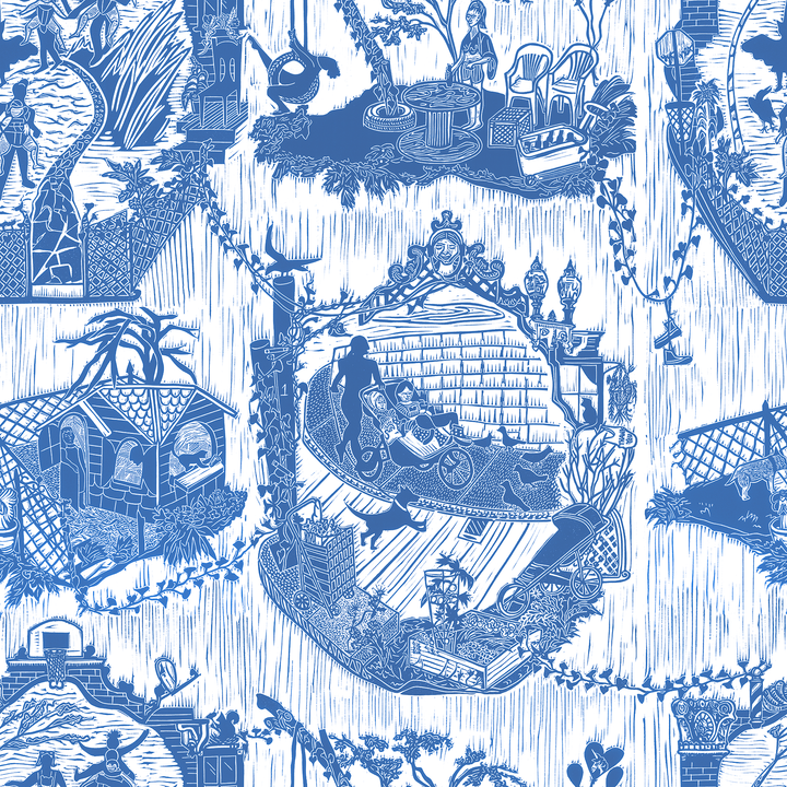 Urban Toile - Delft <br> Wallpaper