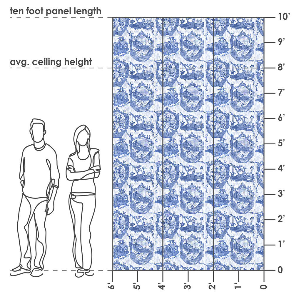 Urban Toile - Delft <br> Wallpaper