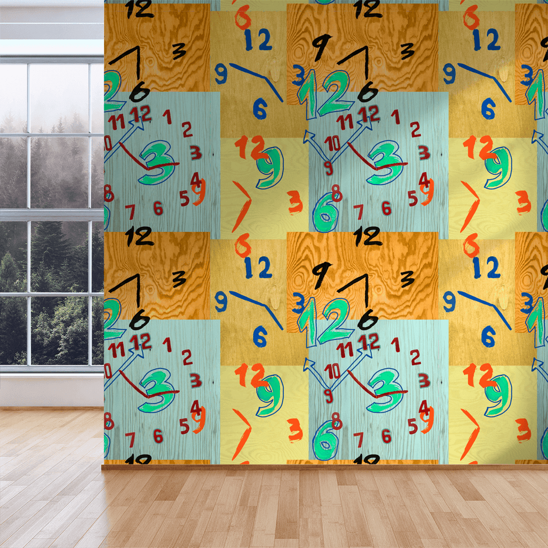 Clocks - Eternity <br> Heidelberg Project - The Detroit Wallpaper Co.