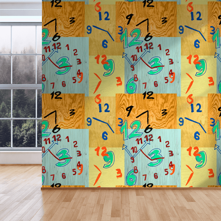 Clocks - Eternity <br> Heidelberg Project - The Detroit Wallpaper Co.