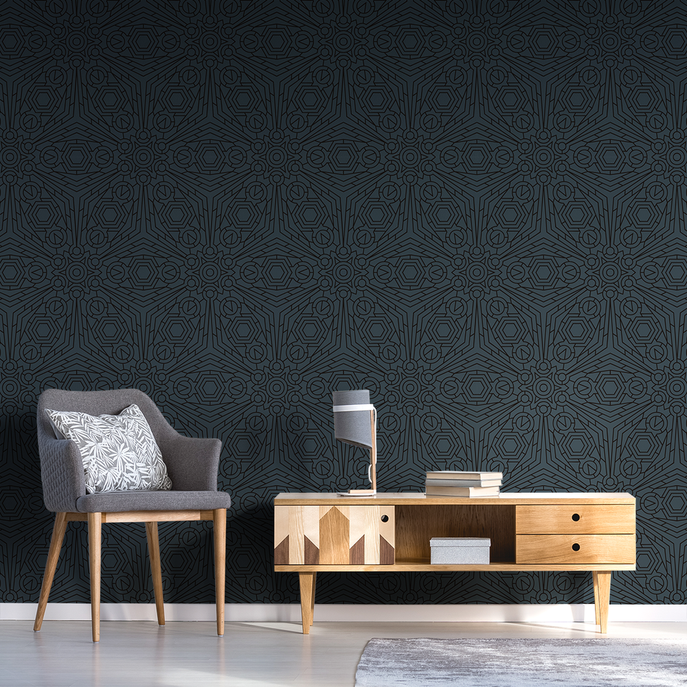 Crystalline - Miasma - Trendy Custom Wallpaper | Contemporary Wallpaper Designs | The Detroit Wallpaper Co.