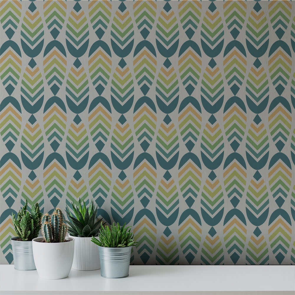 Deep V - Camp - Trendy Custom Wallpaper | Contemporary Wallpaper Designs | The Detroit Wallpaper Co.