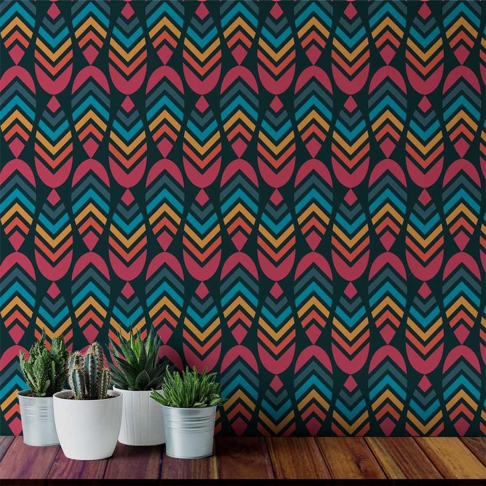 Deep V - Lake - Trendy Custom Wallpaper | Contemporary Wallpaper Designs | The Detroit Wallpaper Co.