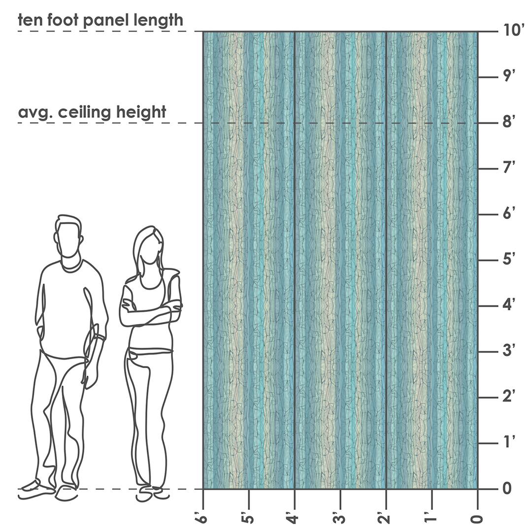 Dig Dug - Agua - Trendy Custom Wallpaper | Contemporary Wallpaper Designs | The Detroit Wallpaper Co.