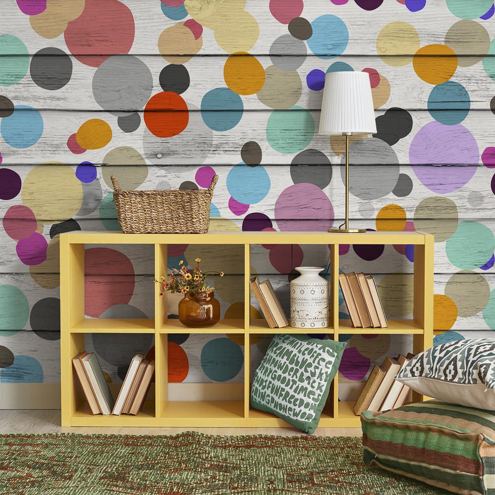 Dotty Wotty - Jellybean <br> Heidelberg Project - Trendy Custom Wallpaper | Contemporary Wallpaper Designs | The Detroit Wallpaper Co.