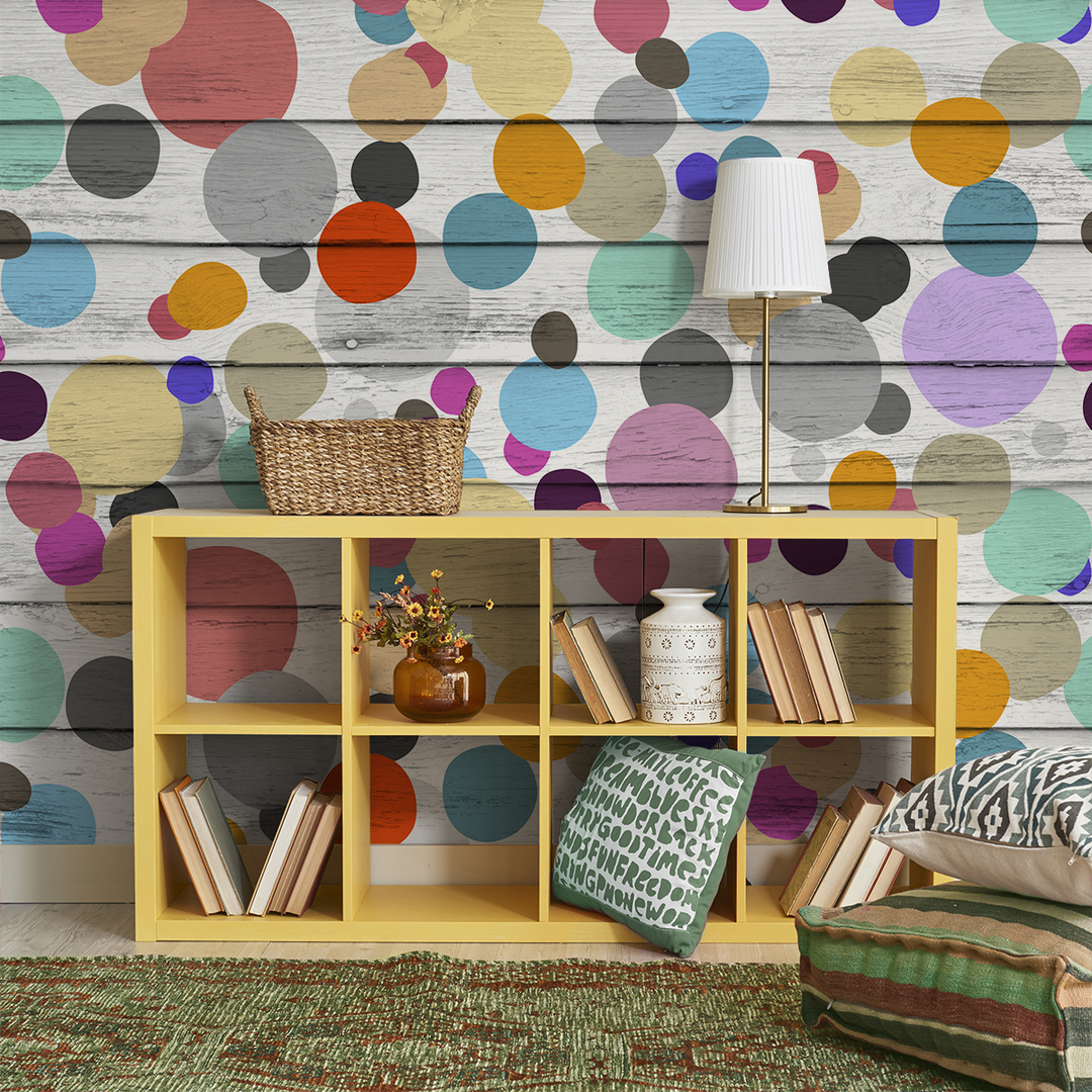 Dotty Wotty - Jellybean <br> Heidelberg Project - Trendy Custom Wallpaper | Contemporary Wallpaper Designs | The Detroit Wallpaper Co.