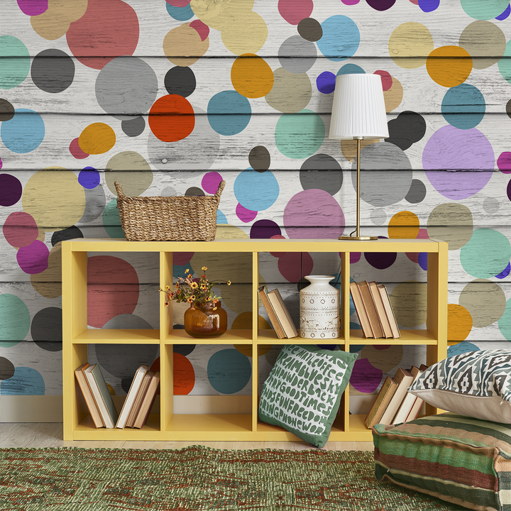 Dotty Wotty - Jellybean <br> Heidelberg Project - Trendy Custom Wallpaper | Contemporary Wallpaper Designs | The Detroit Wallpaper Co.