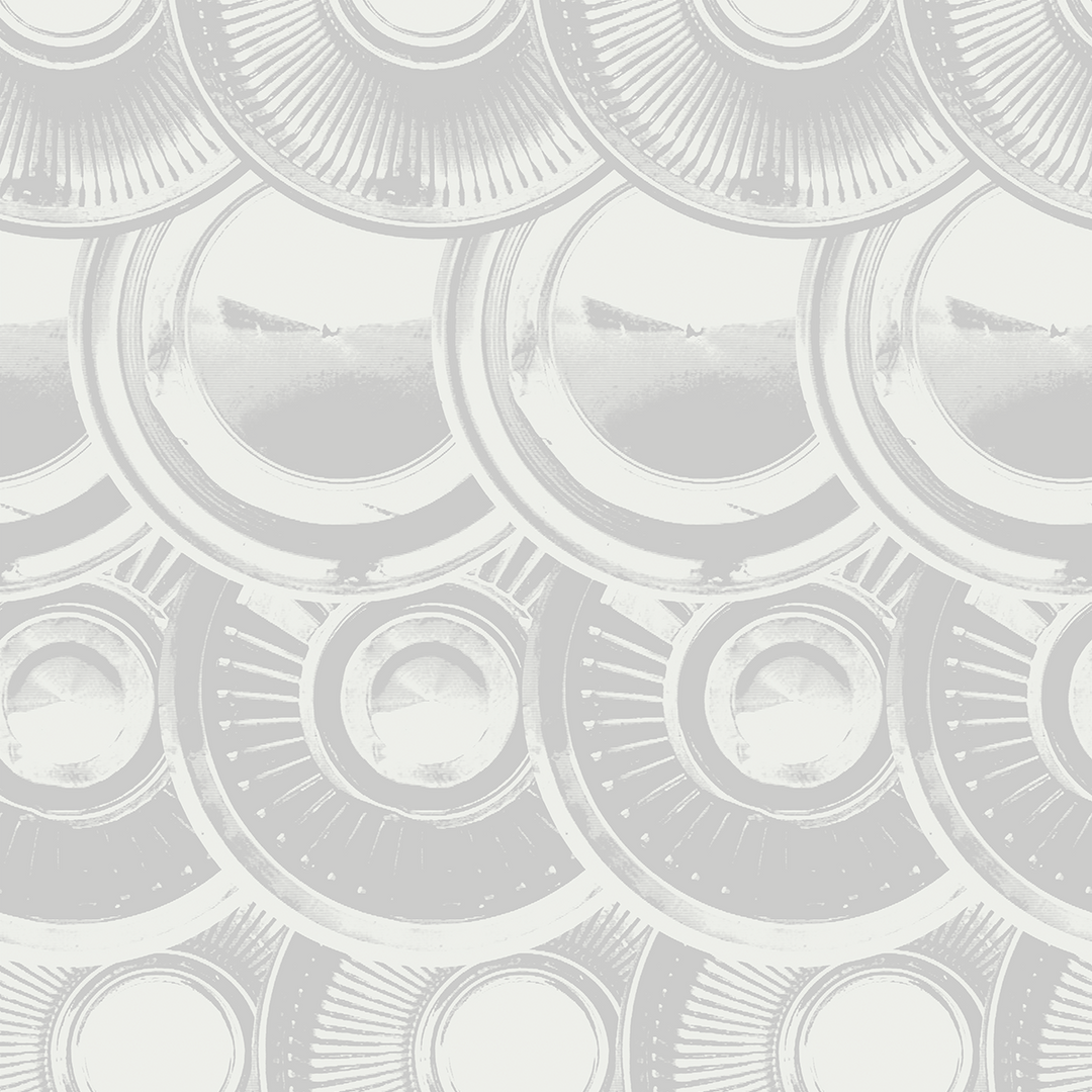 Downtown Hub - Alloy - Trendy Custom Wallpaper | Contemporary Wallpaper Designs | The Detroit Wallpaper Co.