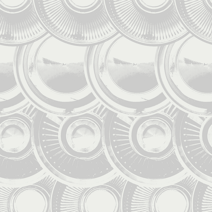 Downtown Hub - Alloy - Trendy Custom Wallpaper | Contemporary Wallpaper Designs | The Detroit Wallpaper Co.