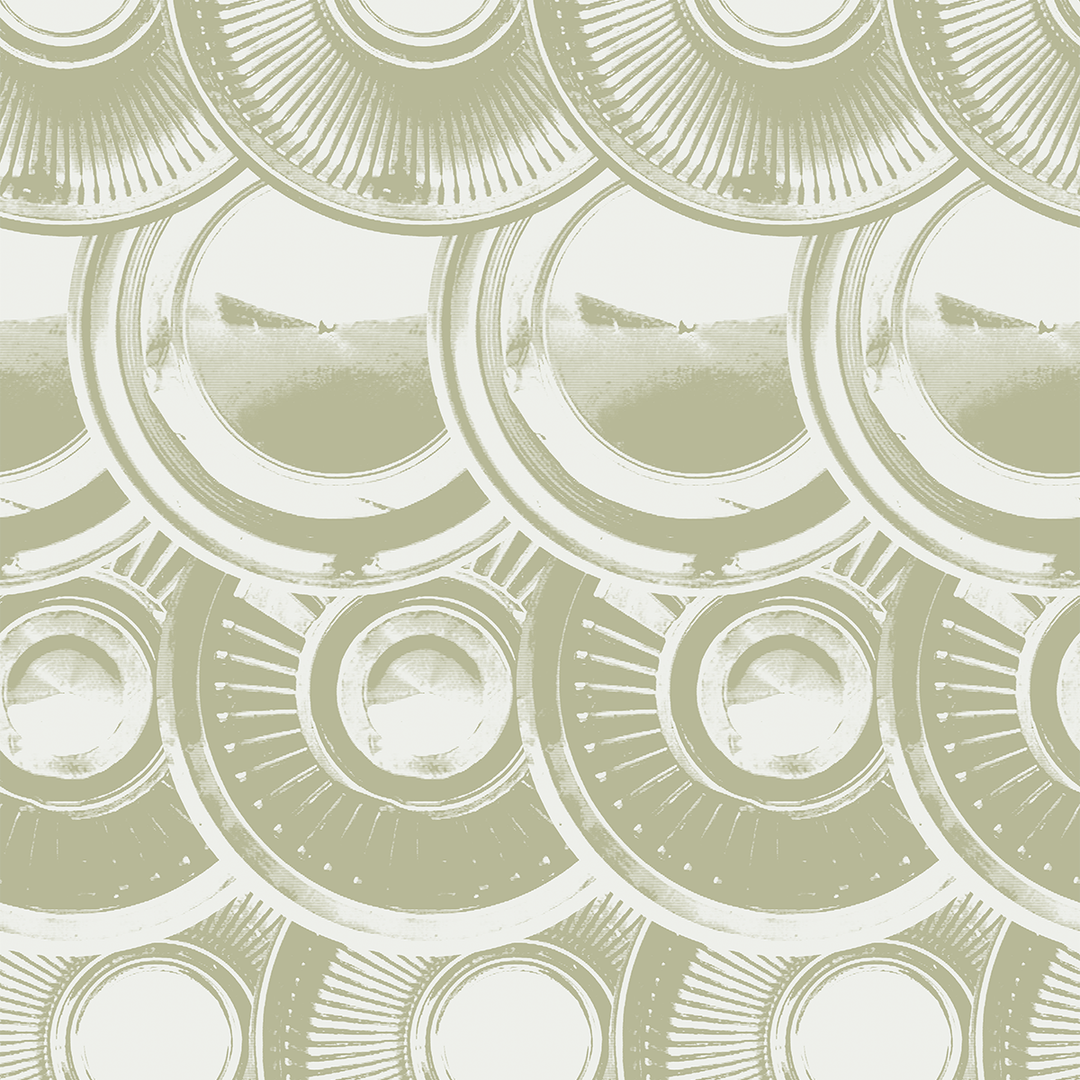 Downtown Hub - Vintage - Trendy Custom Wallpaper | Contemporary Wallpaper Designs | The Detroit Wallpaper Co.