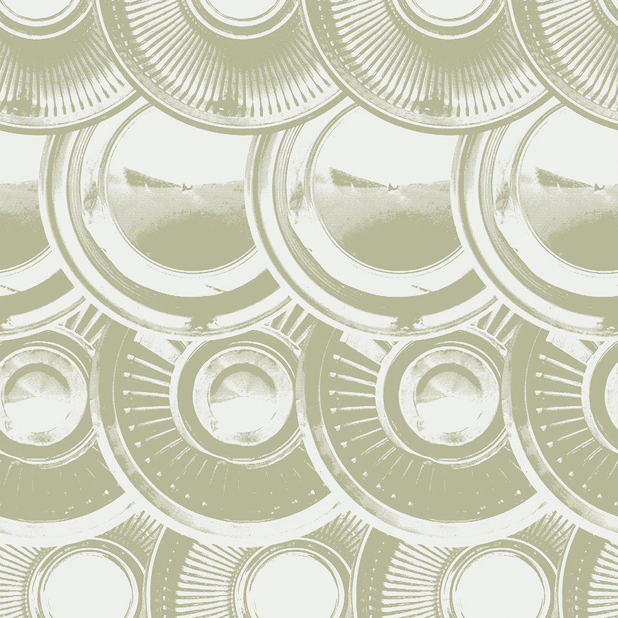 Downtown Hub - Vintage - Trendy Custom Wallpaper | Contemporary Wallpaper Designs | The Detroit Wallpaper Co.