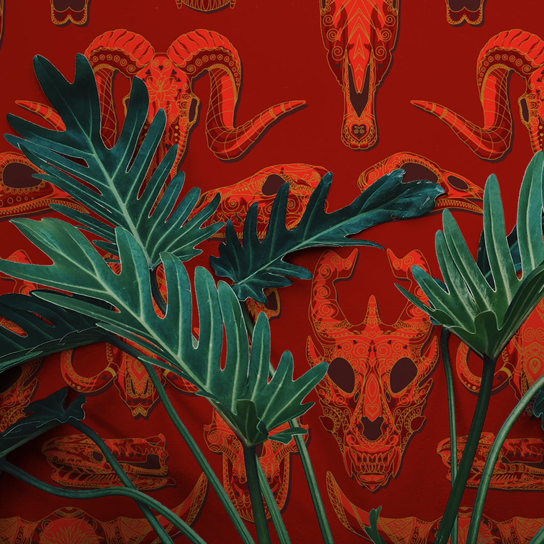 Draco - Rouge - Trendy Custom Wallpaper | Contemporary Wallpaper Designs | The Detroit Wallpaper Co.