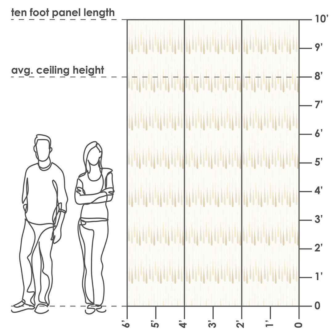 Drip - Caramel - Trendy Custom Wallpaper | Contemporary Wallpaper Designs | The Detroit Wallpaper Co.