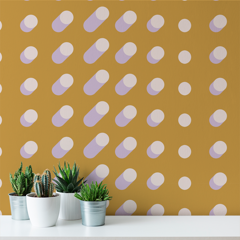 Extrude - Scotch - Trendy Custom Wallpaper | Contemporary Wallpaper Designs | The Detroit Wallpaper Co.